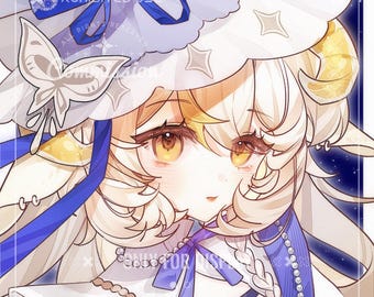 Custom Anime Digital Portrait: Personalized Fanart, Original Character (Digital Download)