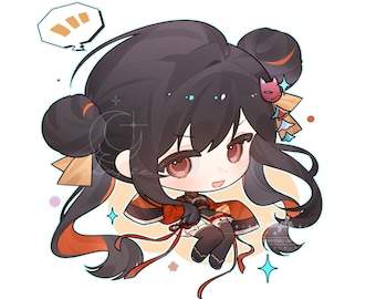 Custom Anime Chibi Portrait: Digital Art Commission (Digital Download)