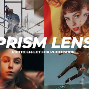 Prism Lens Photo Effect for Photoshop - Automatically Create Prism Photo Effects | Overlay, Style, Effects, Photography, Reflection, Wedding