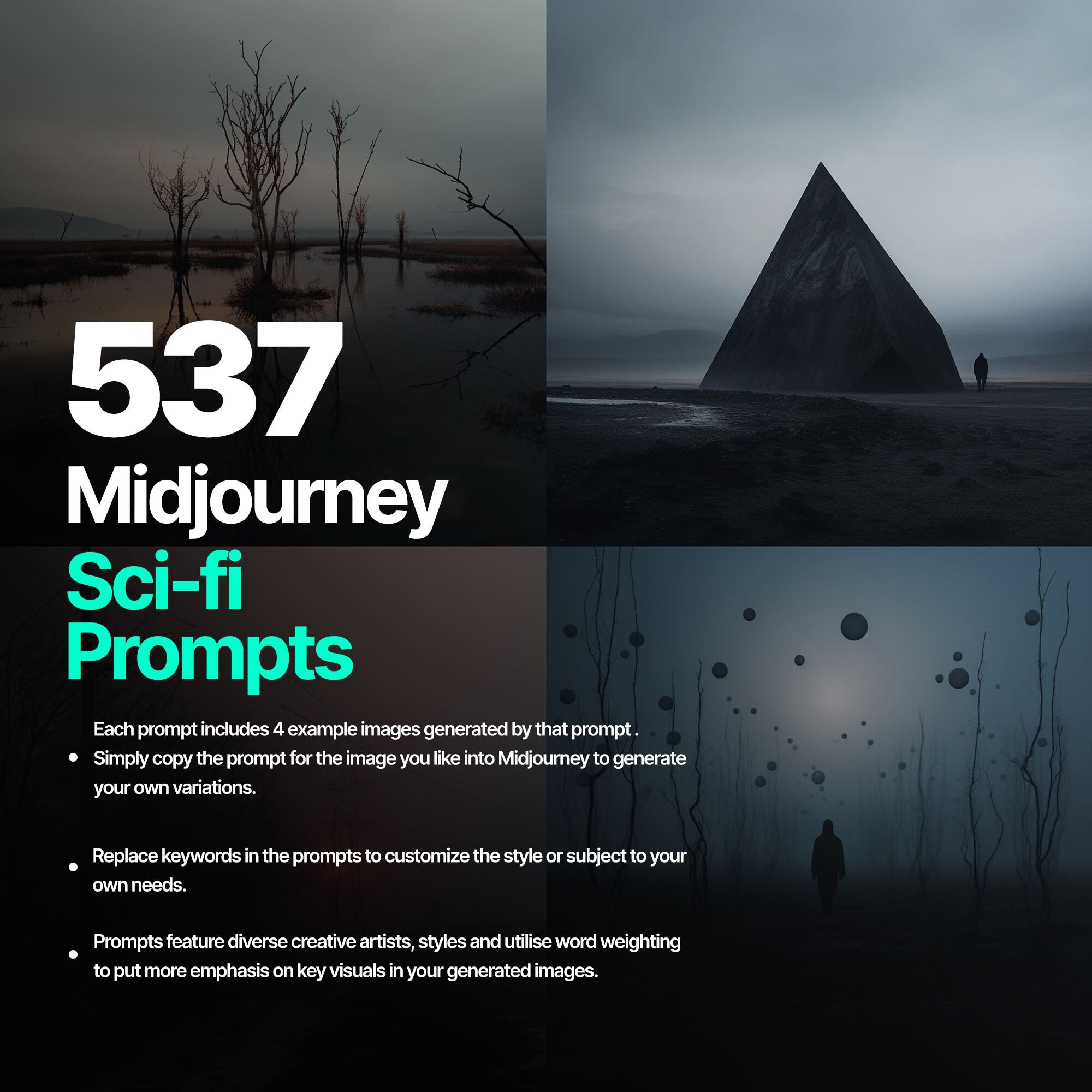 537 Midjourney Prompts for Sci-fi Ai Art Prompts Best - Etsy Canada