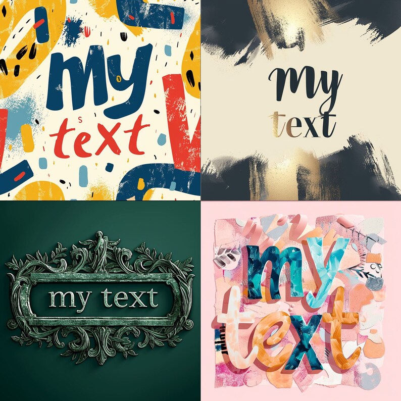477 Midjourney Prompts & Images for Text Styles Vol 4 Ai Art, Dall E