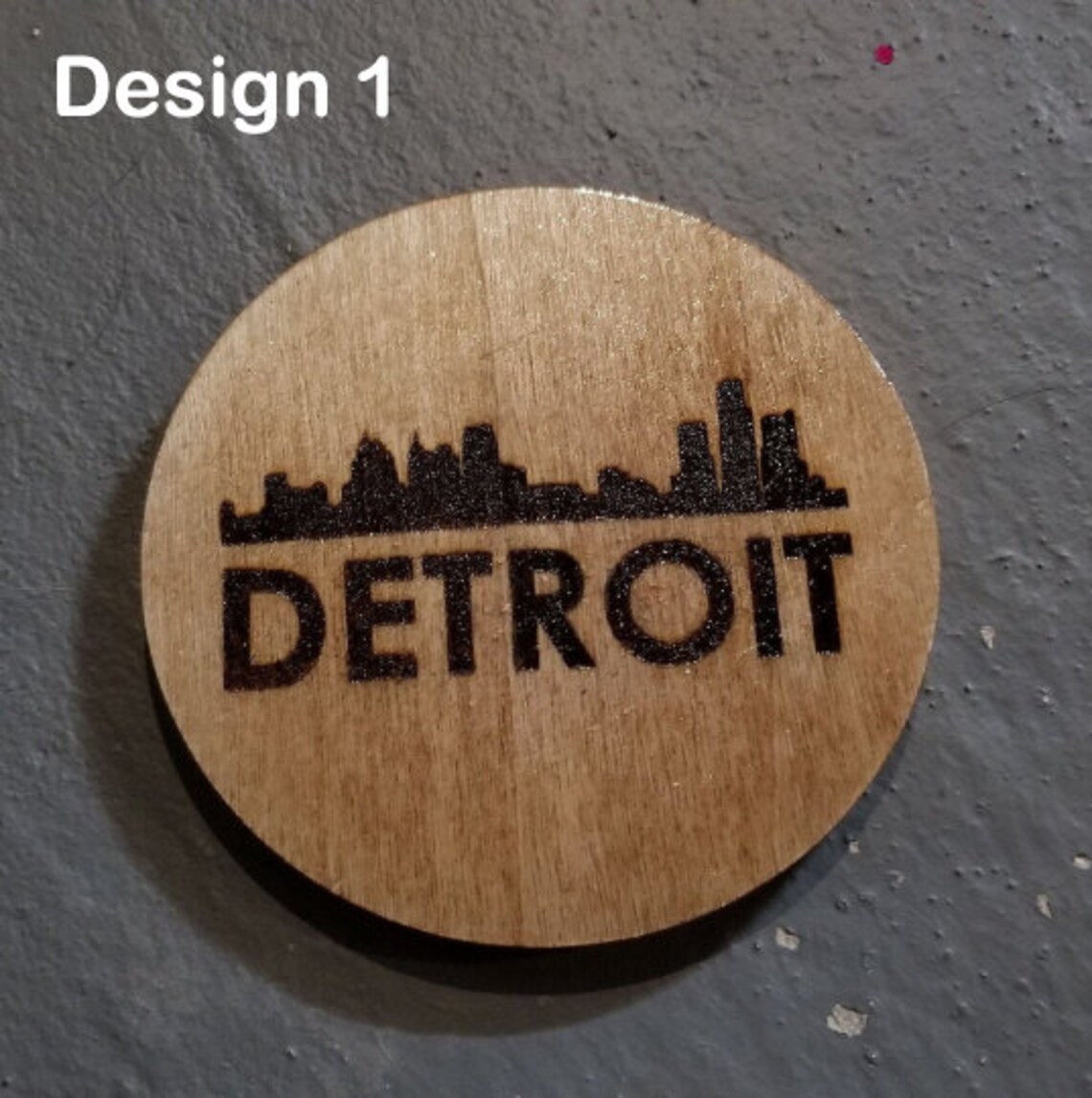 Detroit Michigan Coaster Set Etsy