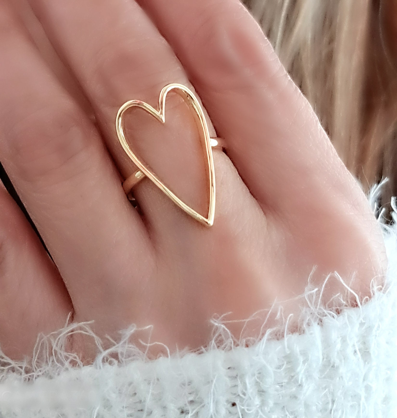 Heart ring Etsy France