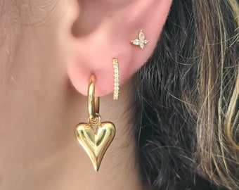 【Tiffany&Co】Elsa Peretti Open Heart Hoop Earrings Elsa Peretti®:Open Heart Hoop Earrings | Tiffany & Co. US