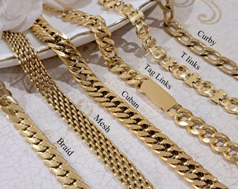 Chunky Gold Bracelet, Stainless Steel WATERPROOF Bracelet, Thick Chain Gold Bracelet, Gold Chain Bracelet, Curby, Herringbone Chain Bracelet