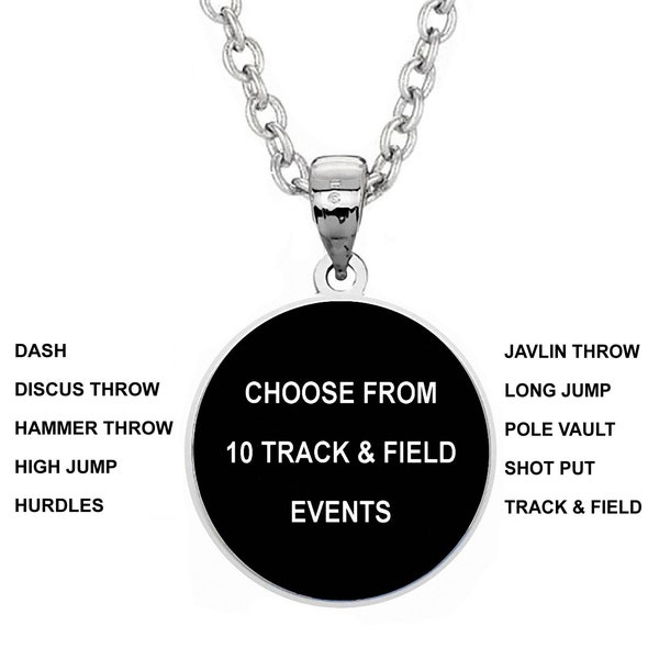 Track and Field Necklace (choose from 10 track & field events)