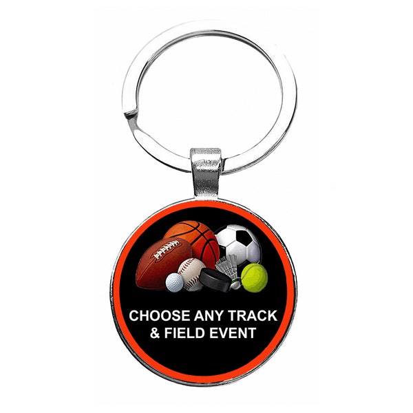 Track and Field Keychains (choose from 10 track & field events)