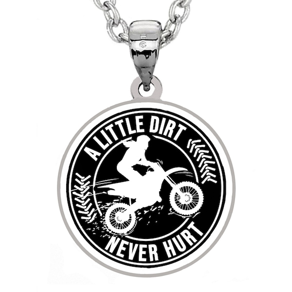 Girl Motocross Necklace