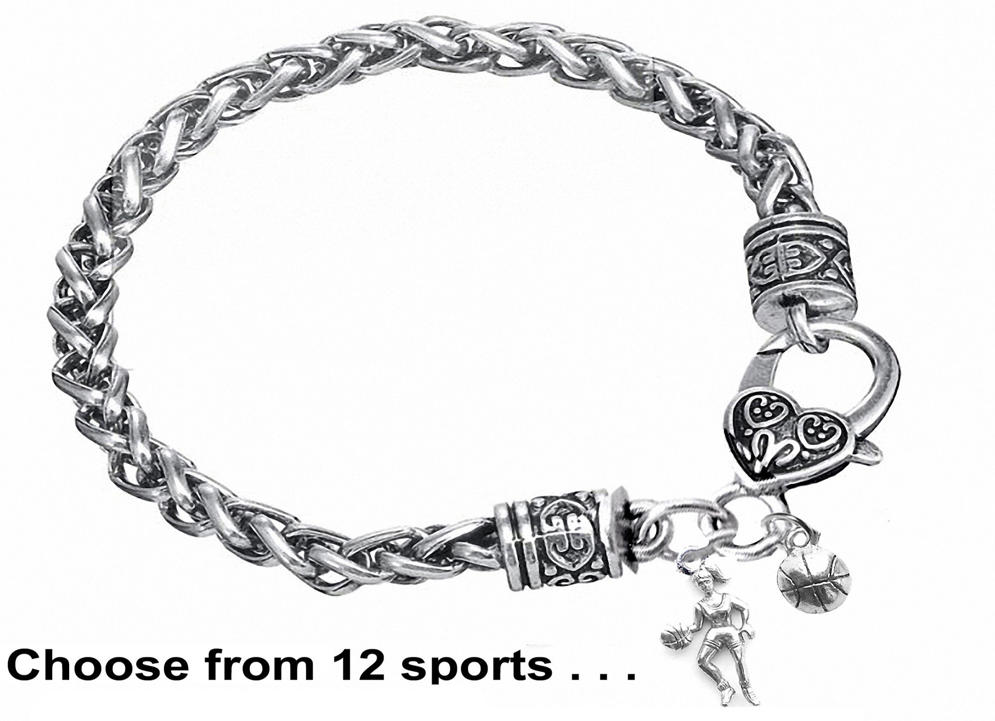 925 Silver Pandora Charm For Womens Bracelets DIY Pendant With Sports Game  And Food Alphabet Beads For Bracelets From Cutepandora, $4.83 | DHgate.Com