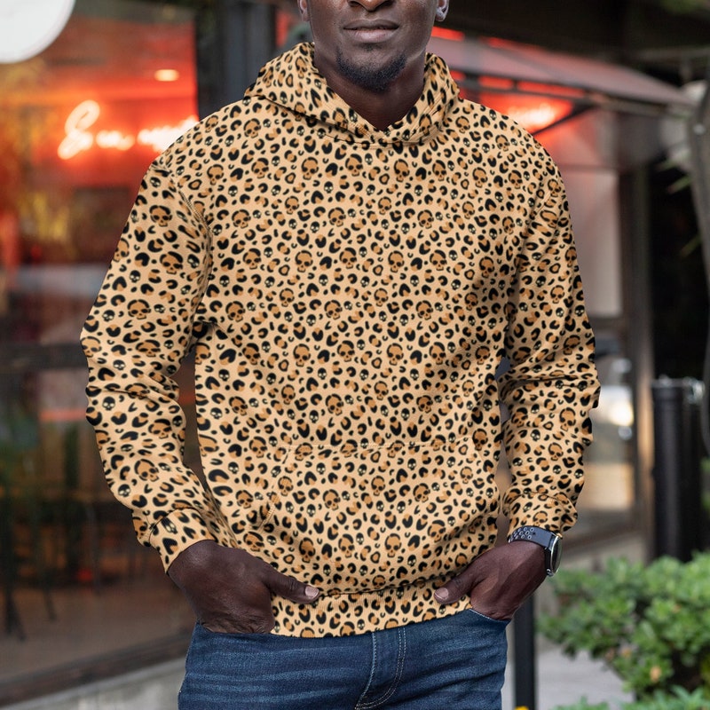 Leopard Lace Up Hoodie