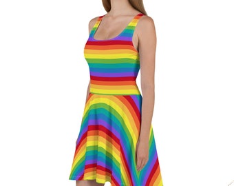 rainbow dresses plus size