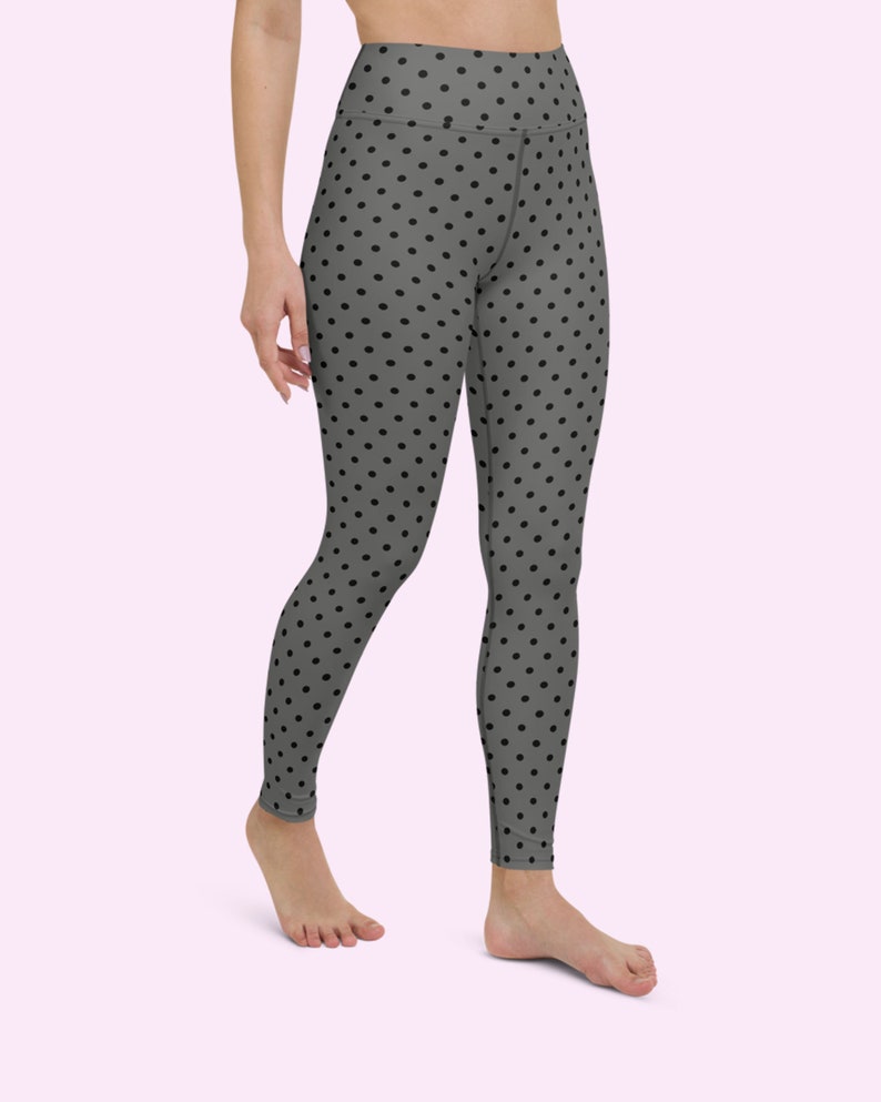 Colorful and Black Polka Dot Women/'s Leggings Ankle Fashion Leggings Yoga Pants Plus Size Leggings Polka Dot Leggings