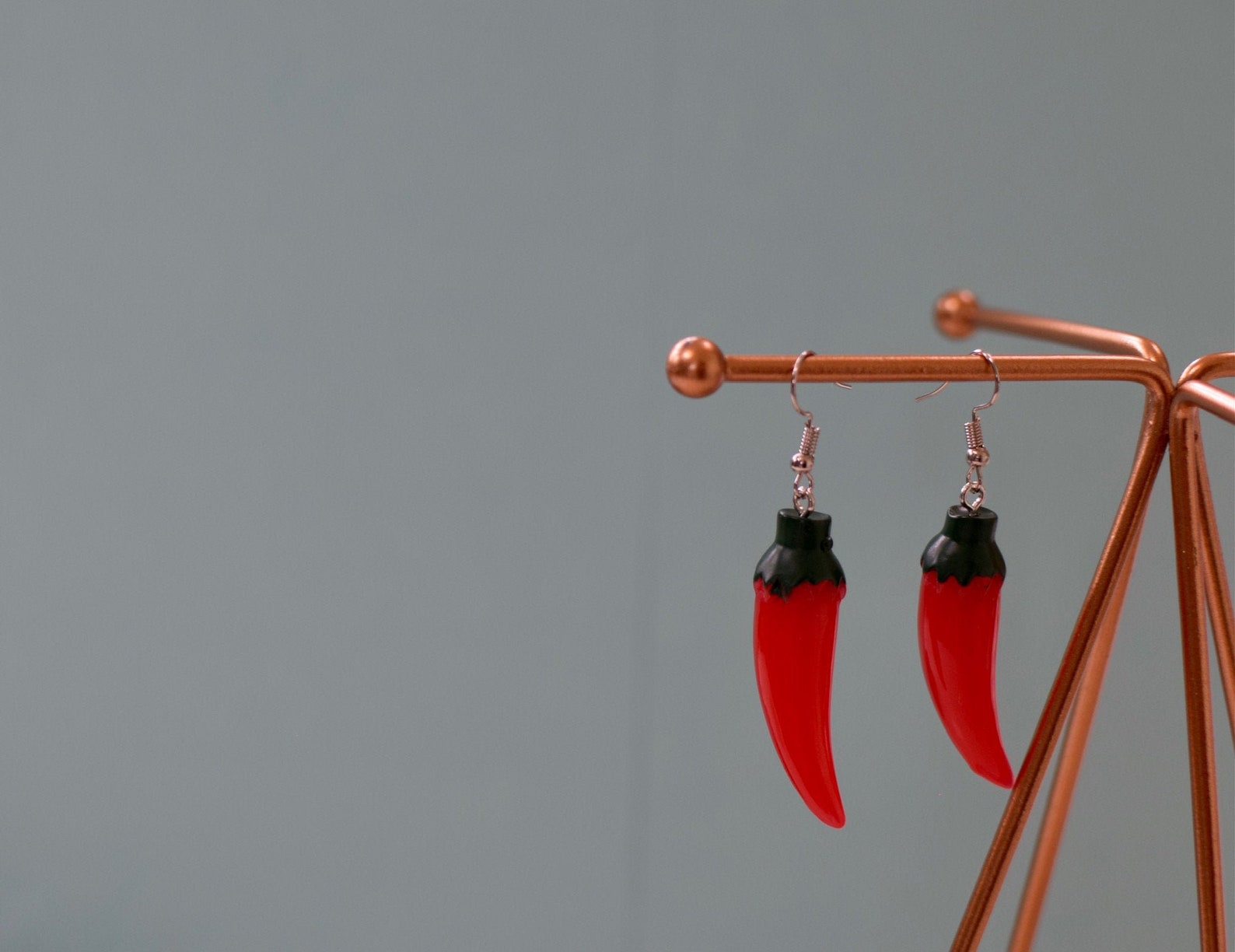Chilli pepper earrings/ food earrings/ spicy earrings/ chilli Etsy