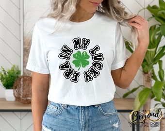 In My Lucky Era Clover Digital Download Design PNG Only St. Patricks Day Shirt Design For St Paddys Day