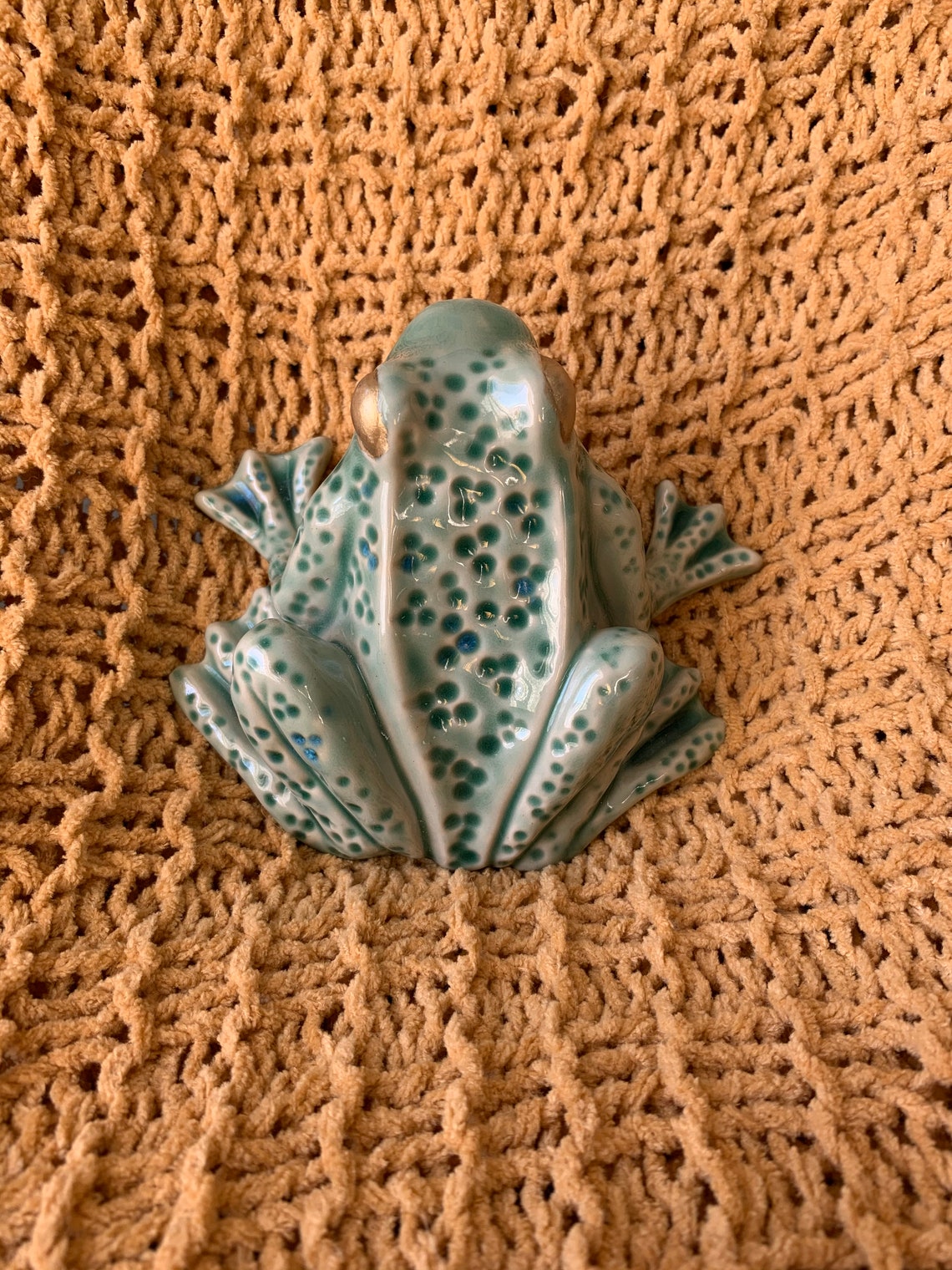 Vintage Tree Frog Figurine Etsy