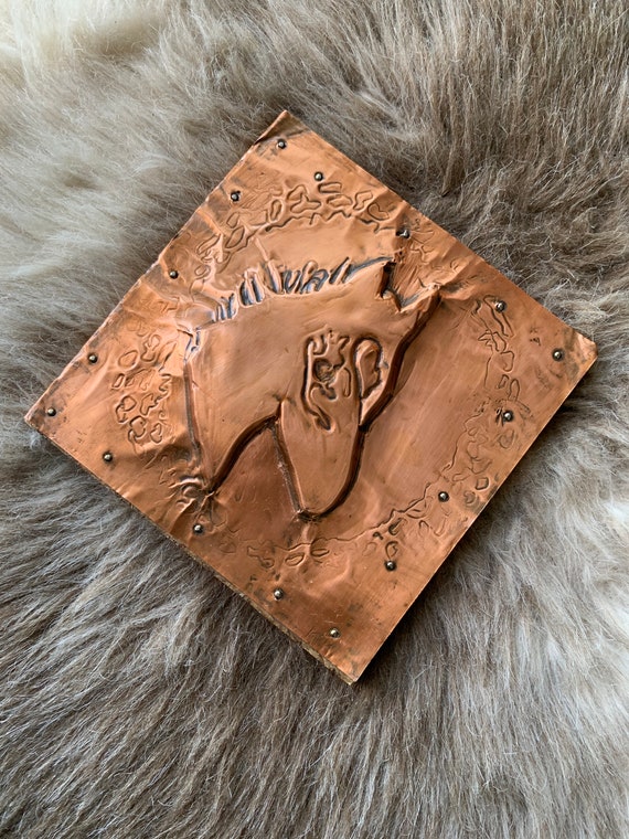 Handmade Copper Horse Wall Art Etsy