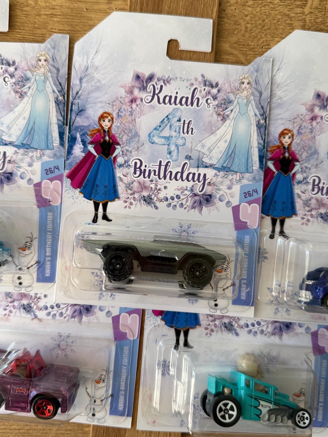 Frozen Elsa and Anna Personalised Custom Hot Wheels Cars - Etsy