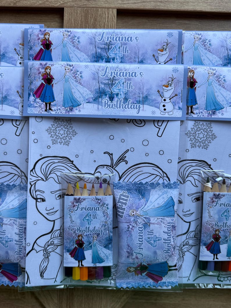 Elsa and Anna Frozen Colouring Packs - Etsy Australia