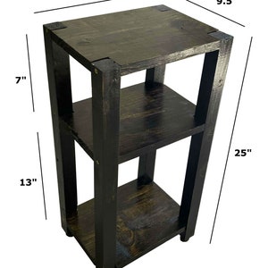 Massives Holz von Hand gemacht rustikale 3-Tier-Budget-Regal | Etsy