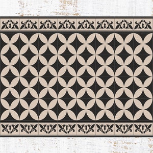 Alfombra de vinilo decorativa con diseño de café con leche, alfombra de vinilo beige, alfombra de vinilo color bronce, alfombra de linóleo con mosaicos, alfombra de cocina, alfombra de área, tapetes de cocina