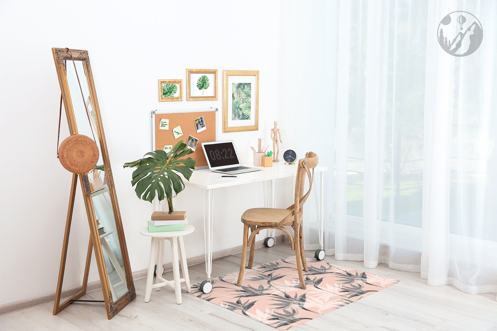 Rosa Vogel Stuhlauflage Orange Schutzmatte graue Splat | Etsy