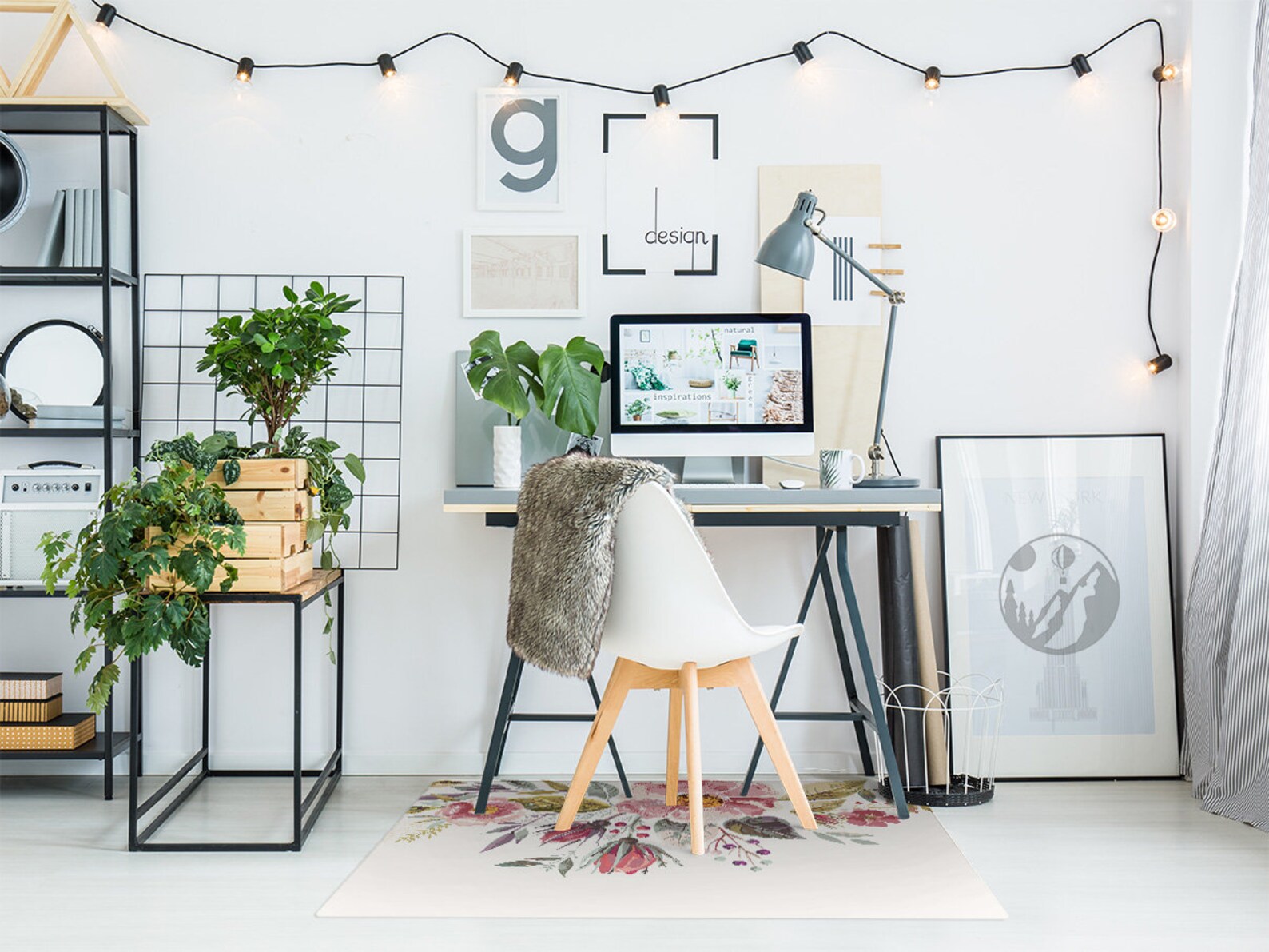 Vintage Feldblumen Stuhlmatte grüne Splat Matte rote Vinyl | Etsy