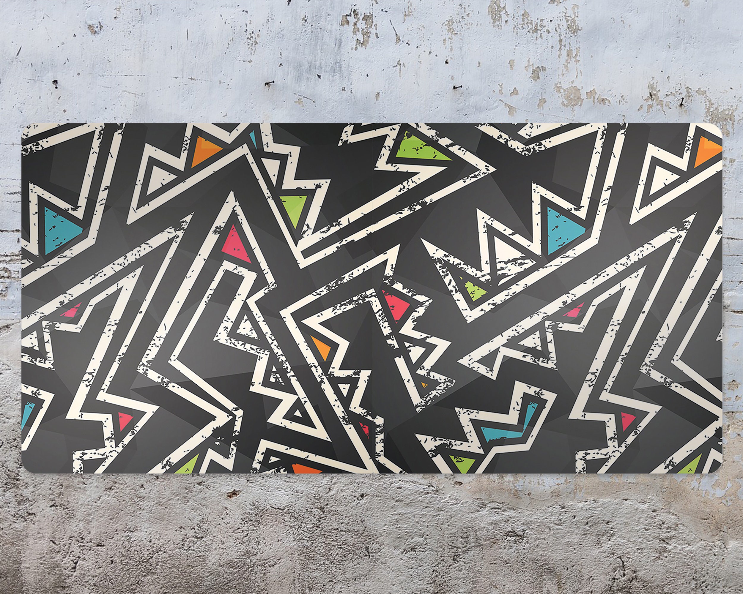 Graffiti Grunge Schreibtischauflage Schwarze Tastaturmatte | Etsy