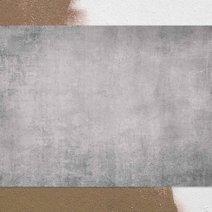 Silver Concrete In Shades Of Gray Vinyl Mat, Solid Vinyl Floor Mat, Gray and White Vinyl Rug, Floor Mat, Decorative Mat, Vinyl Rugs and Mats