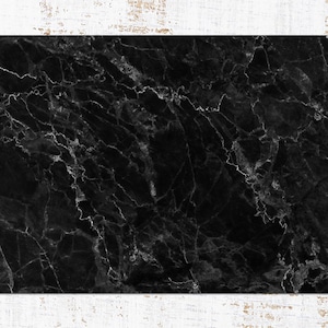 Tapis en vinyle naturel marbre noir, Tapis de sol en vinyle noir, Tapis en vinyle blanc, Tapis en linoléum marbre, Tapis de cuisine, Carpette, Tapis de cuisine pour sol
