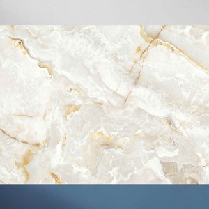 Cream Decorative Marble Vinyl Floor Mat, Marble Vinyl Floor Mat, Gray and Gold Vinyl Mat, Linoleum Mat, Area Rug, Vinyl Rugs and Mats
