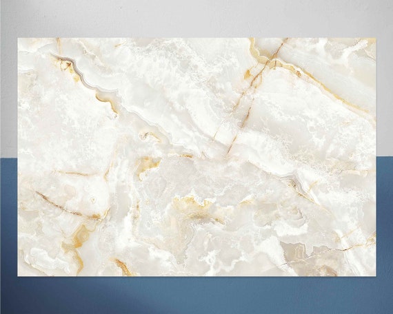 Cream Decorative Marble Vinyl Floor Mat Marble Vinyl Floor | Etsy