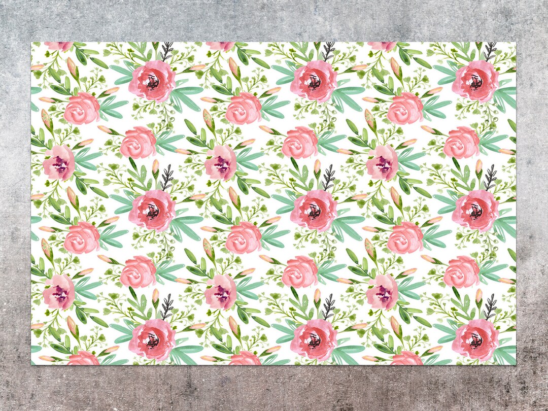 Flower Floor Mat / Pink × White il_1080xN.3124881815_f3fj.jpg