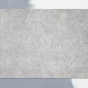 Gray Concrete Slab Rug Vinyl Mat, Gray Vinyl Rug, Silver Linoleum Rug, Solid Vinyl Floor Mat, PVC Mat, Kitchen Decor, Kitchen Mats For Floor