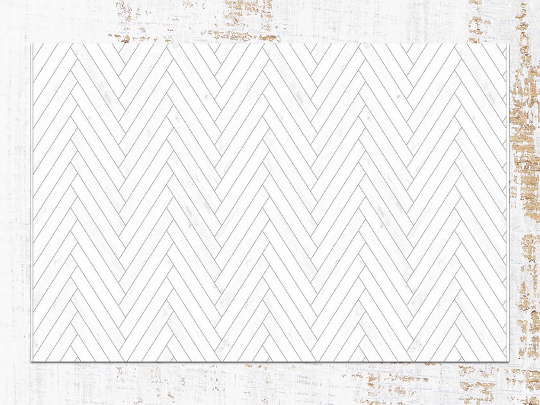 Dense Herringbone Vinyl Mat, White Linoleum Rug, Black Vinyl Floor Mat