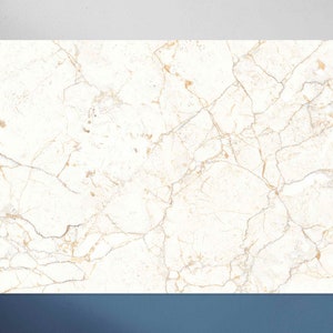 Crushed Cream Marble Vinyl Mat, Marble Vinyl Mat, Gold and Beige Vinyl Rug, Linoleum Mat, Area Rug, Comfort Mat