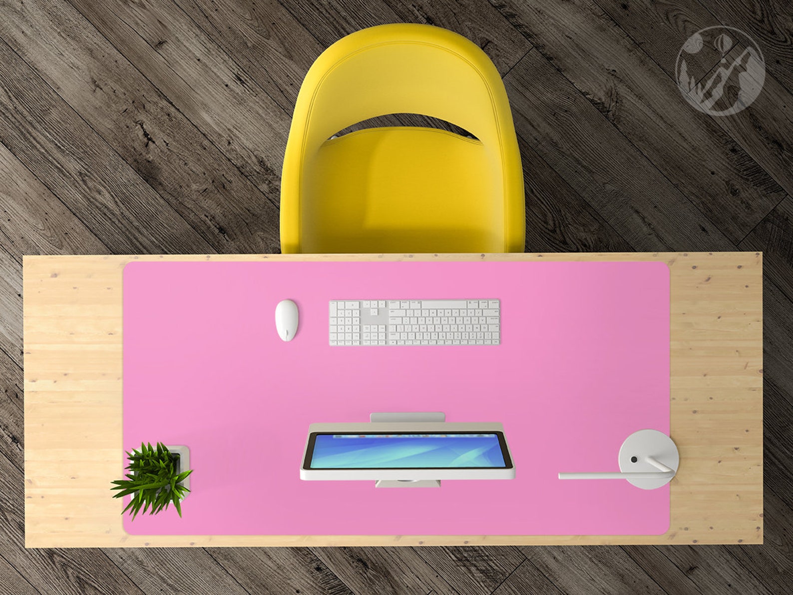 Pink Desk Pad Pink Keyboard Mat Pink Desk Protector Pink Etsy UK