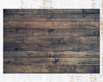 Dark Brown Retro Wood Rug Vinyl Mat, Brown Linoleum Rug, Bronze Vinyl Floor Mat, Wood Vinyl Rug, Floor Mat, Decorative Mat, Vinyl Rugs
