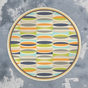 Animal Floor Mat Blue and Beige Vinyl Mat Kitchen Mats For Floor Linoleum Rug Butterflies Round Rug Round Vinyl Mat Kitchen Decor