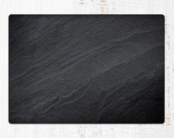 Black Marble Chair Mat, Black Protective Mat, Gray Splat Mat, Stone Vinyl Floor Mat, Floor Mat, Office Room Rug, Housewarming Gift