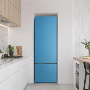 Color Blue Fridge Magnetic Decal, Blue Stylish Fridge Magnet, Gift Idea, Freezer Art