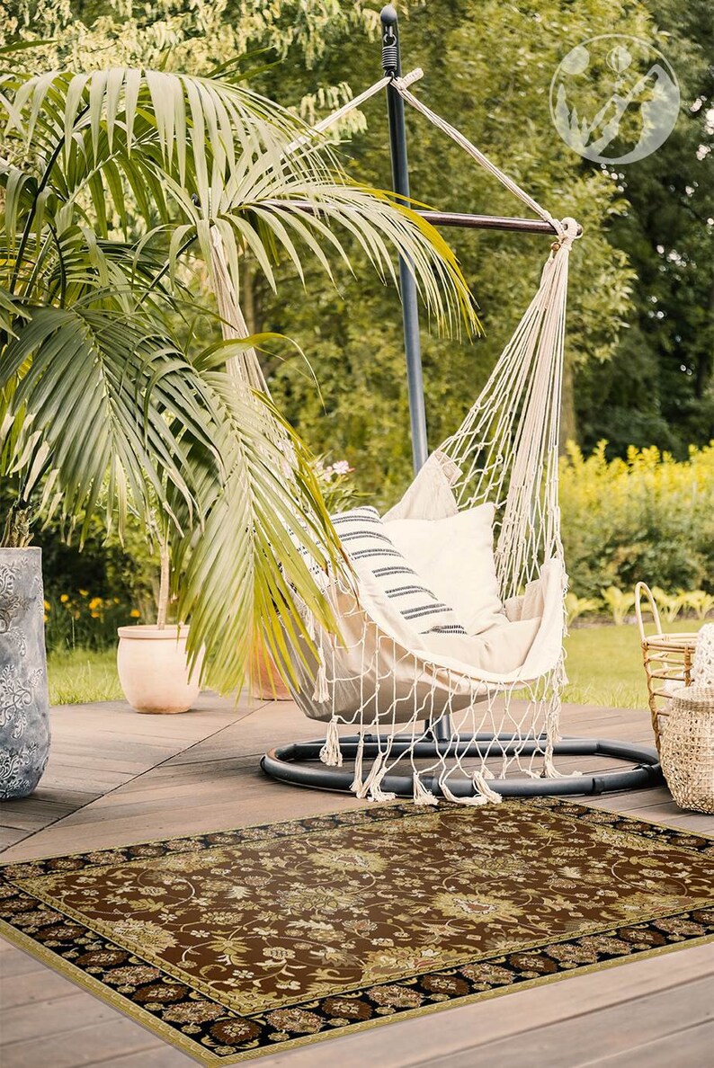 Classic in Two Colors Vinyl Floor Mat Vintage Vinyl Rug Etsy