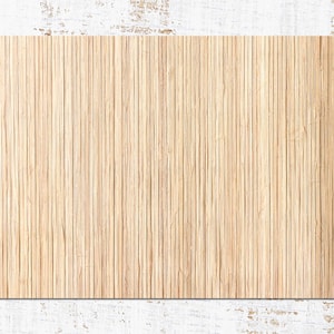 Bright Bamboo Vinyl Mat, Brown Linoleum Rug, Beige Vinyl Floor Mat, Wood Vinyl Rug, Kitchen Mat, Vinyl Flooring, Kitchen Mats For Floor