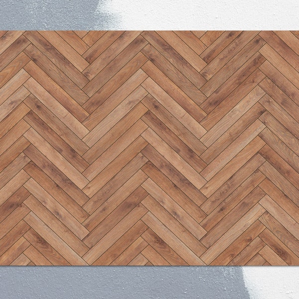 Parquet classique à chevrons, tapis en vinyle, bronze, linoléum, tapis de sol en vinyle marron, bois, vinyle, tapis de sol, carpette, tapis confort