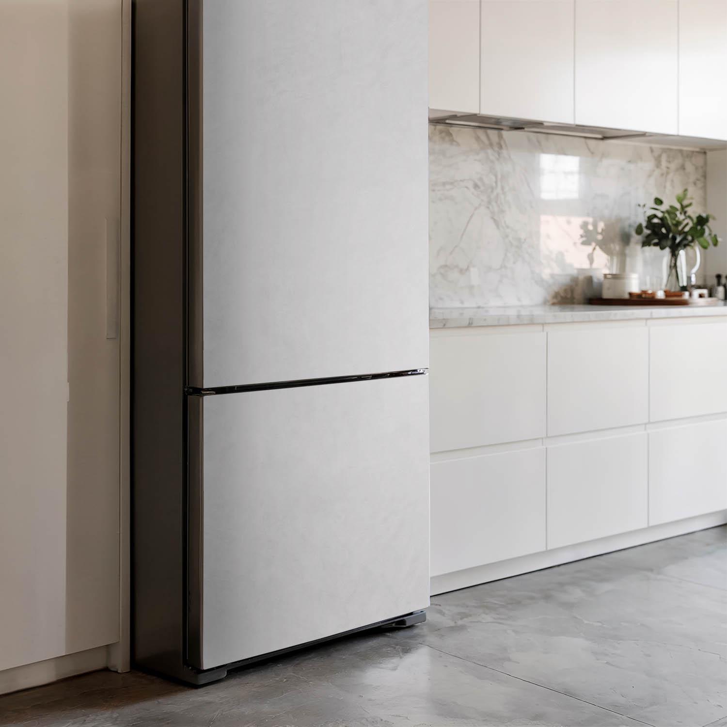 Adesivo magnetico per frigorifero grigio, elegante magnete per frigorifero grigio, arredamento moderno per cucina, pellicola protettiva per frigorifer