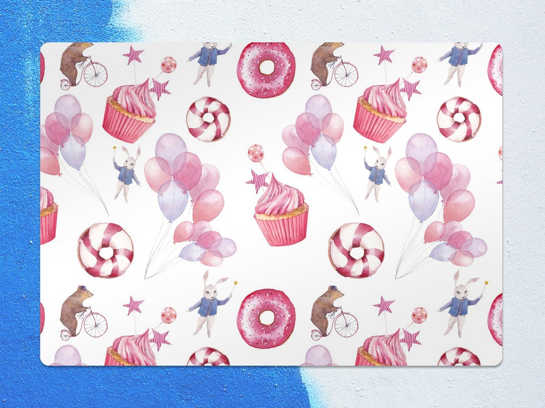 Sweet Cupcakes Chair Mat Pink Protective Mat Purple Splat Etsy