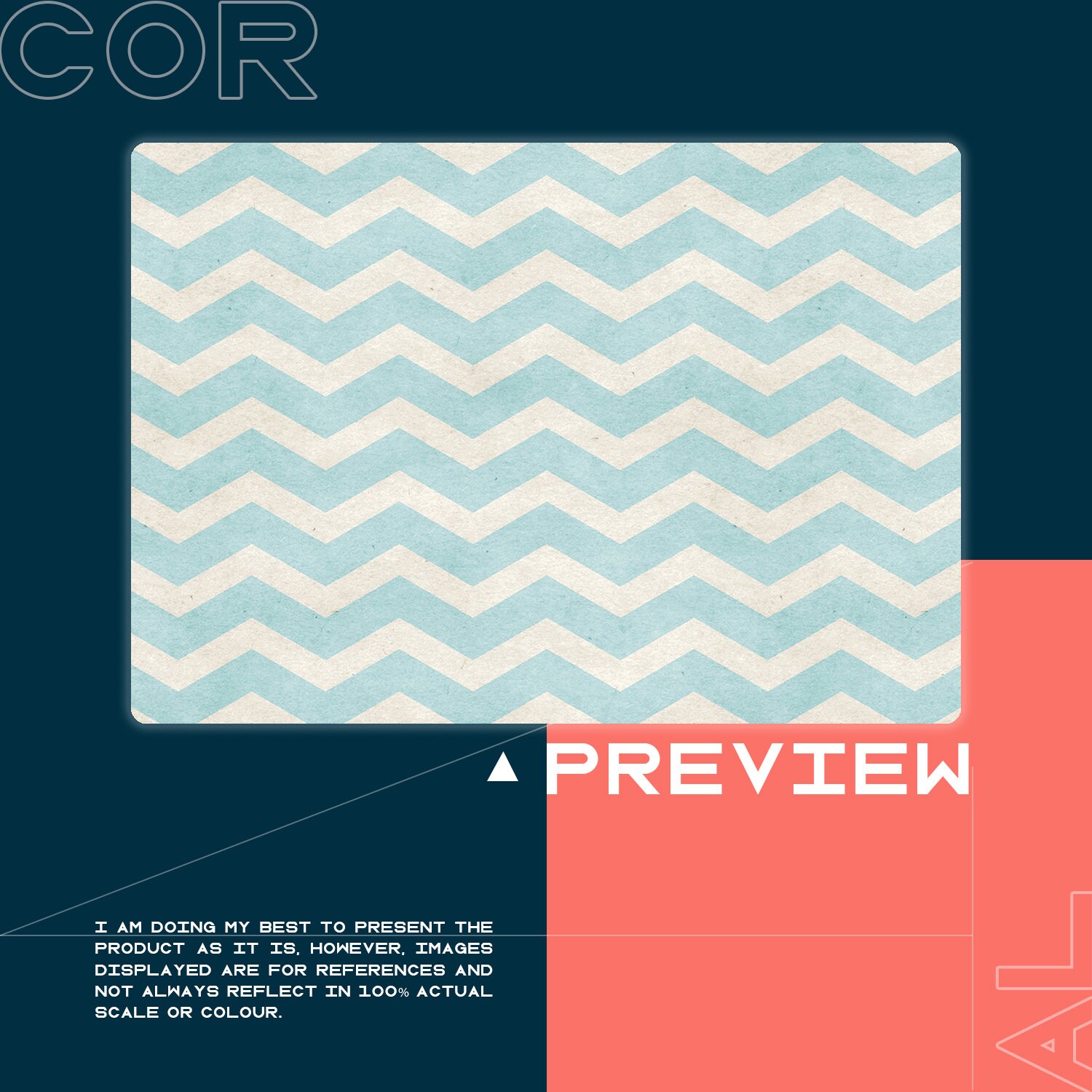 Blue Zigzag Chair Mat, Blue Vinyl Floor Mat, Gray Protective Mat ...
