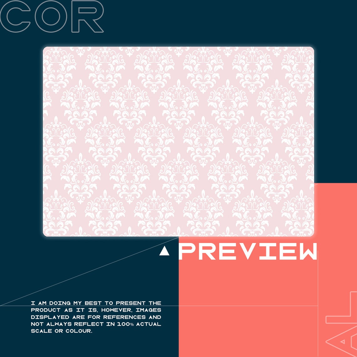 Pastel Pink Glamour Chair Mat Pink Vinyl Floor Mat White Etsy