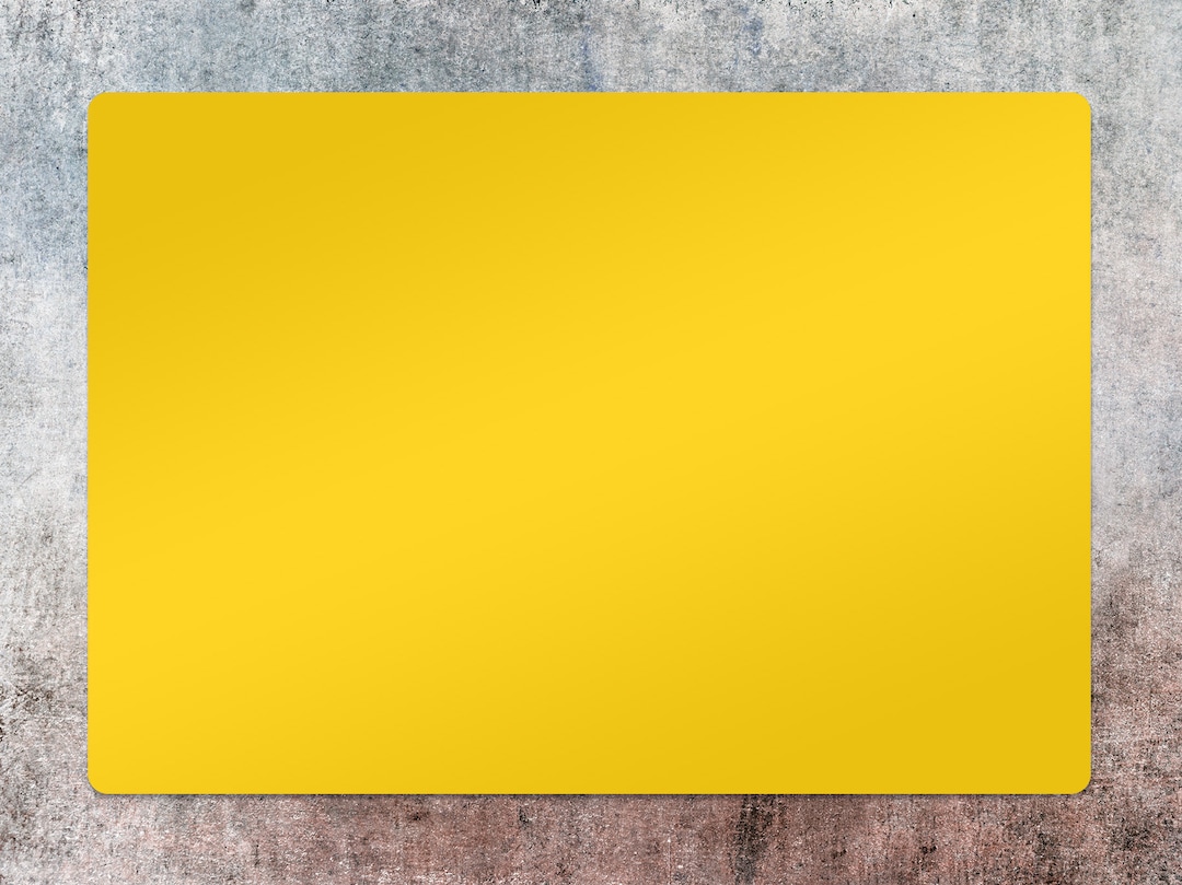 Yellow Small Mat Yellow Chair Mat, Yellow Vinyl Floor Mat, Yellow Splat Mat, Light ...