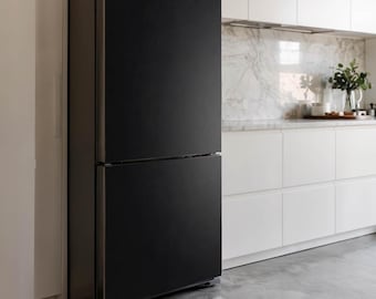 Adesivo magnetico per frigorifero nero, elegante magnete per frigorifero nero, decorazione per cucina, decorazione per frigorifero