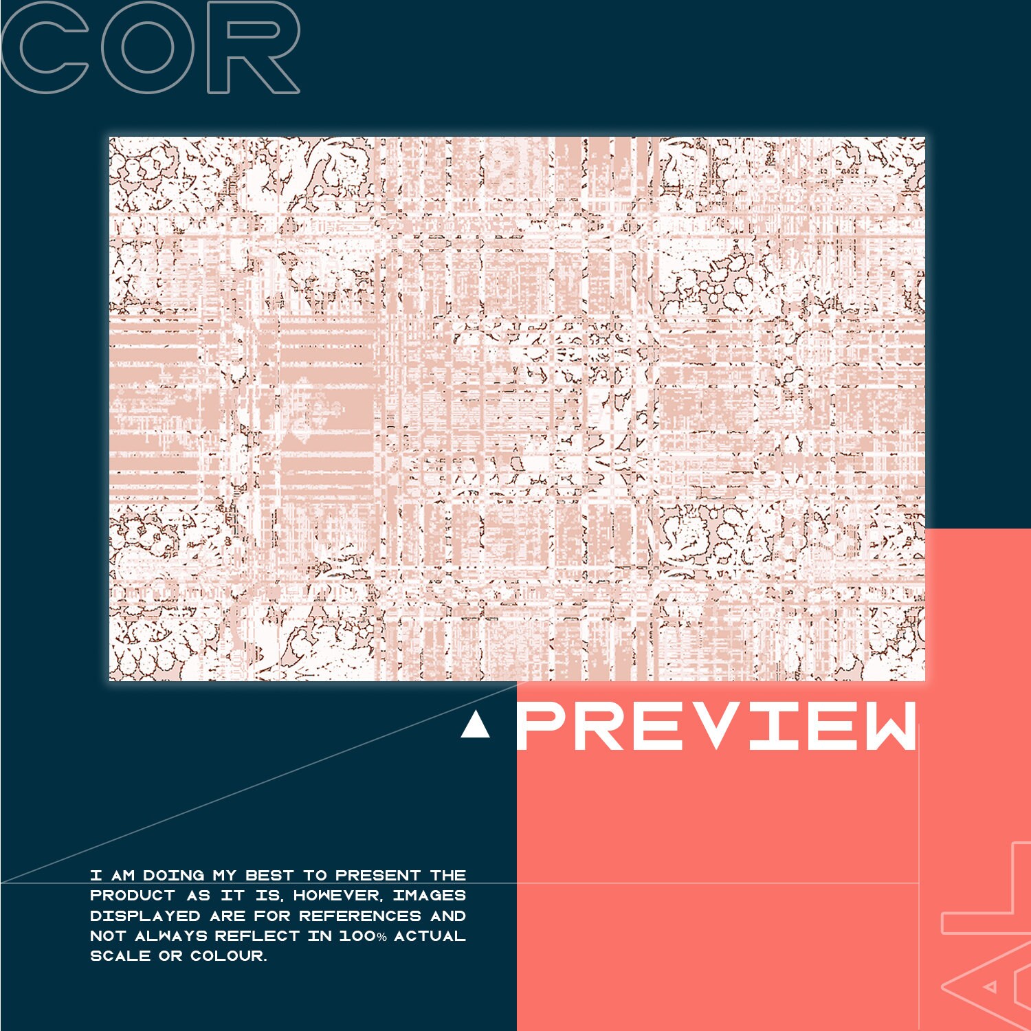 Linoleum Rosa Rosa Colorful Design Vinyl Mat, Orange Linoleum Rug, Pink Vinyl Floor ...